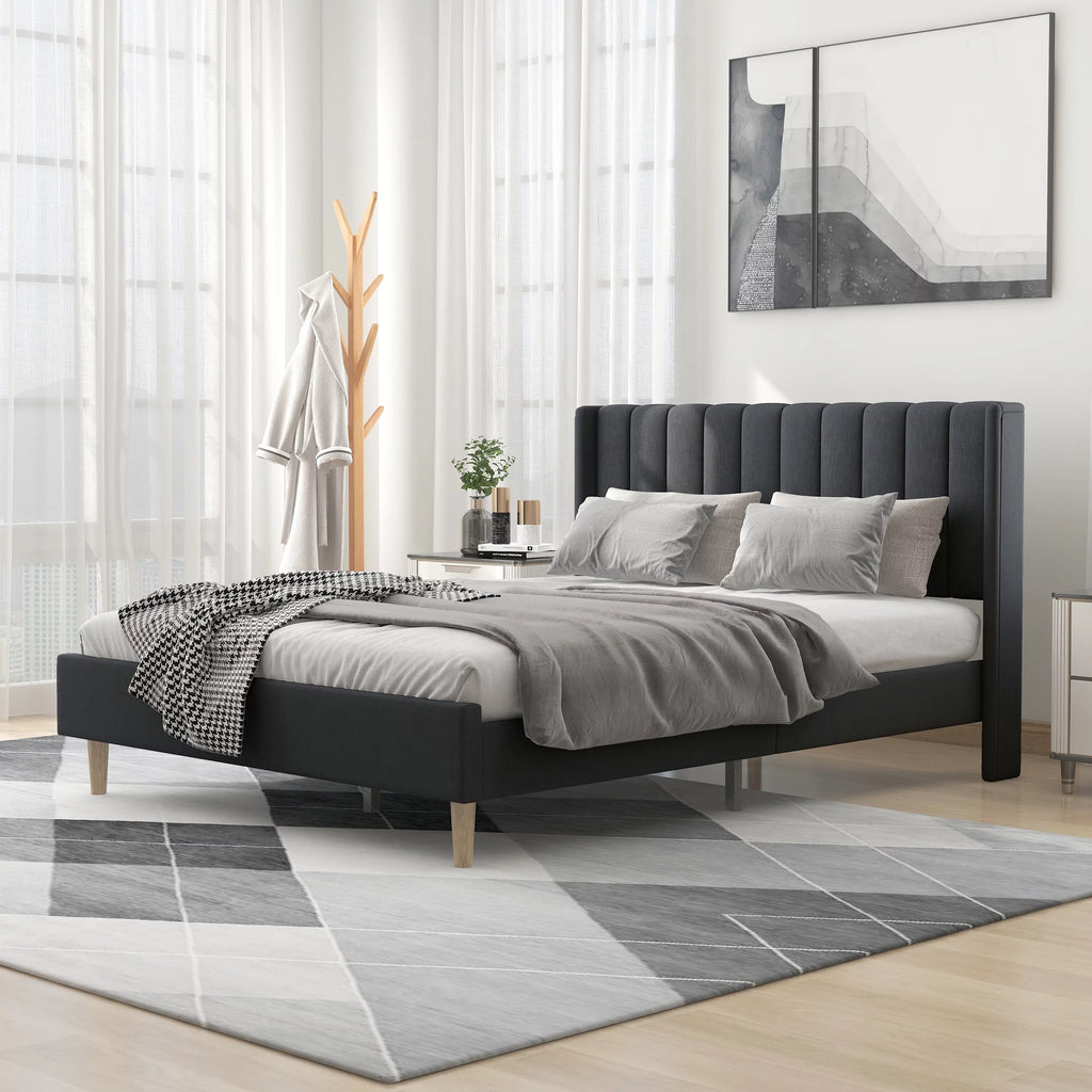 Twin Size Upholstered Platform Bed Frame G602