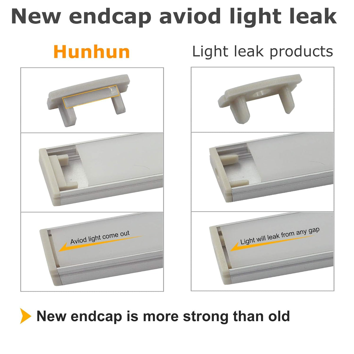 20-Pack 3.3ft U Shape LED Aluminum Channel System with Milky Cover, End Caps and Mounting Clips K660