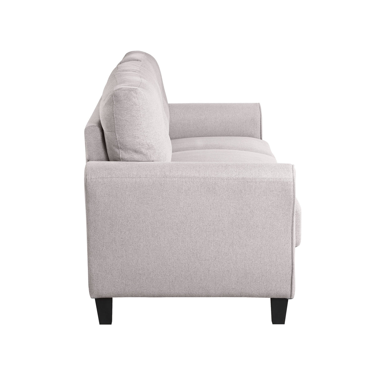 Light Grey Linen 3-Seat Sofa A3762