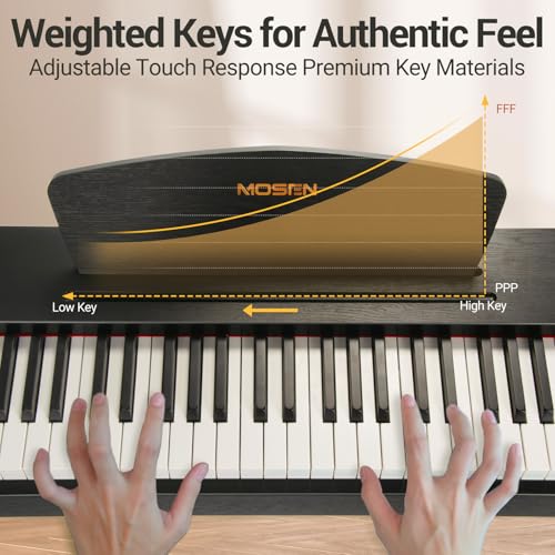88 Key Weighted Hammer Action Digital Piano with Triple Pedal C50441