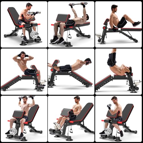 Adjustable Foldable Incline Decline Weight Bench Y6416