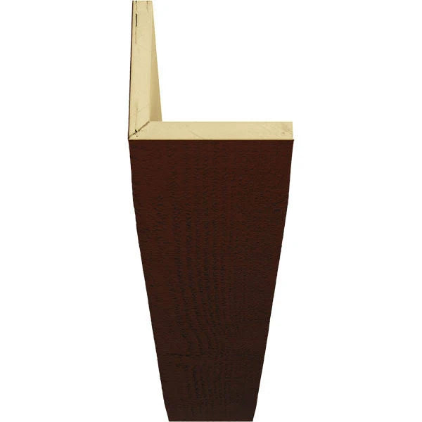 6x22W x 6x22H x 16L 2-Sided Rough Sawn Faux Wood Ceiling Beam S333241