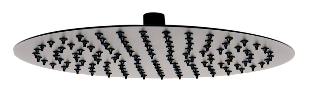 Matte Black Stainless Steel Round Rain Shower Head Z6400