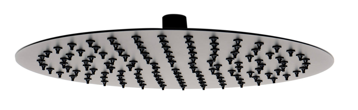 Matte Black Stainless Steel Round Rain Shower Head Z6400