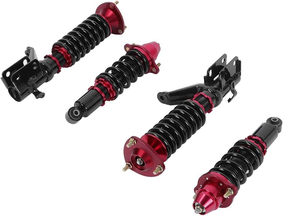 2 Front + 2 Rear Metal Damper Strut Coilover Suspension Kit F363602