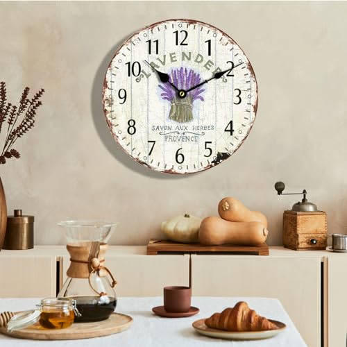 16" Silent MDF Wooden Wall Clock B75924