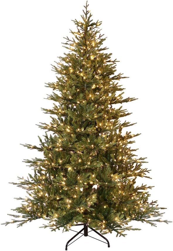 7.5 Foot Pre-Lit Balsam Fir Artificial Christmas Tree with 800 Clear Lights B502041