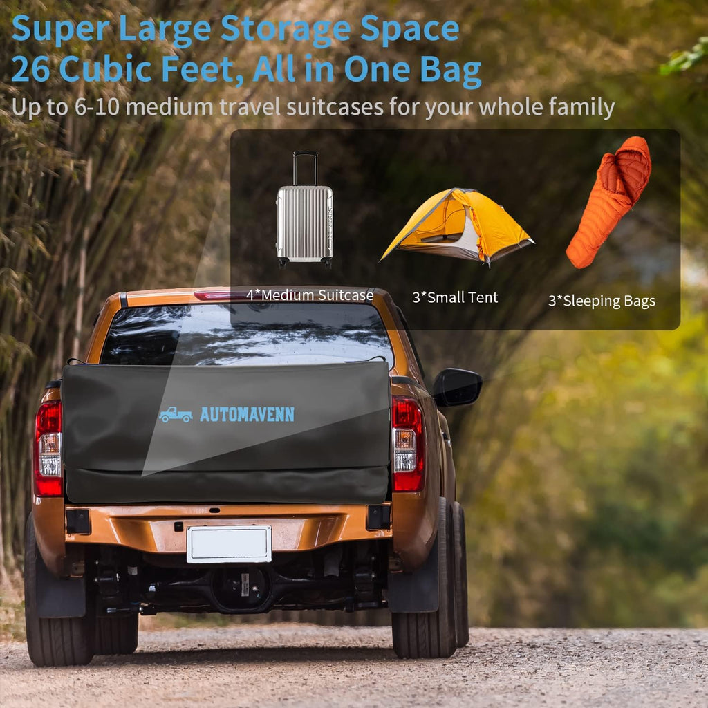 26 Cubic Feet 840D Heavy Duty Waterproof Truck Bed Storage Bag M636
