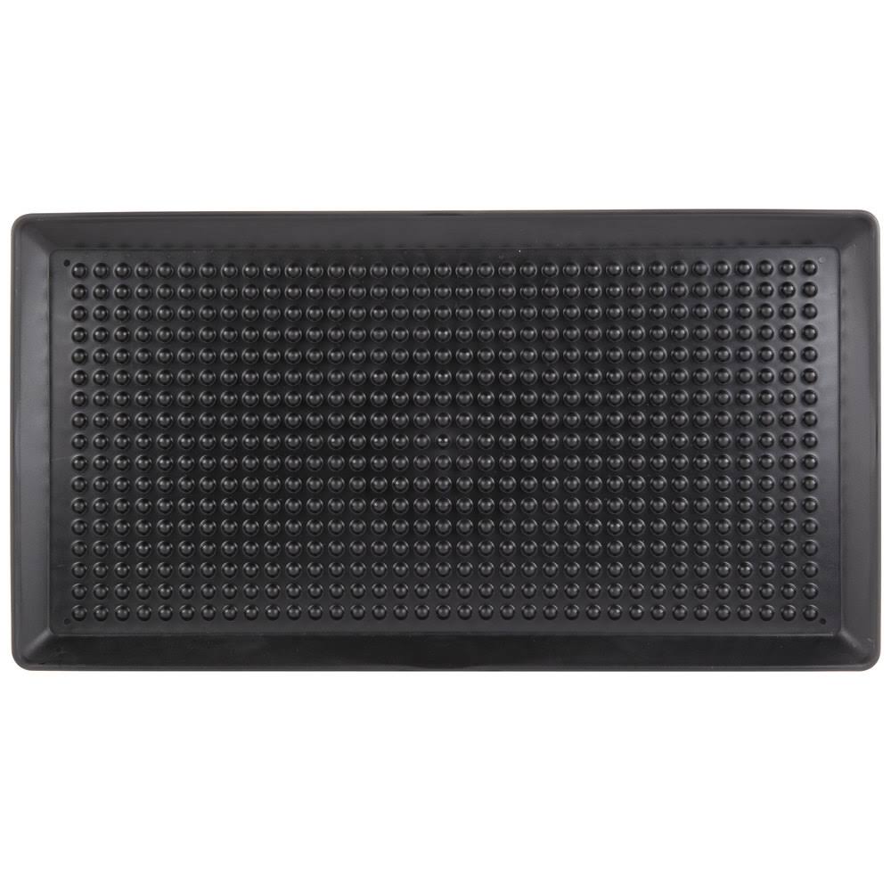 Charcoal Polypropylene Pizza Tray - 12/Case N126