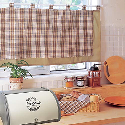 Metal Bread Box with Roll Top Lid Q3442