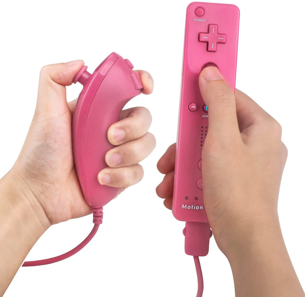 Black Gaming Console With 2 Pink Gaming Controller + Head Set P30956