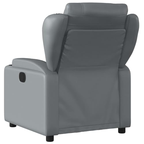 Gray Faux Leather Electric Massage Recliner Chair B991