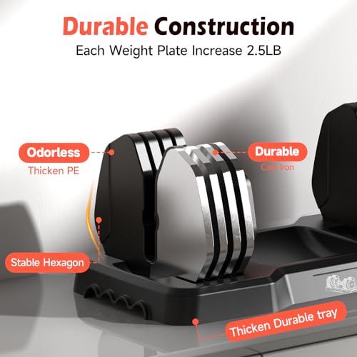 25LB 55LB Adjustable Dumbbells Set K97101