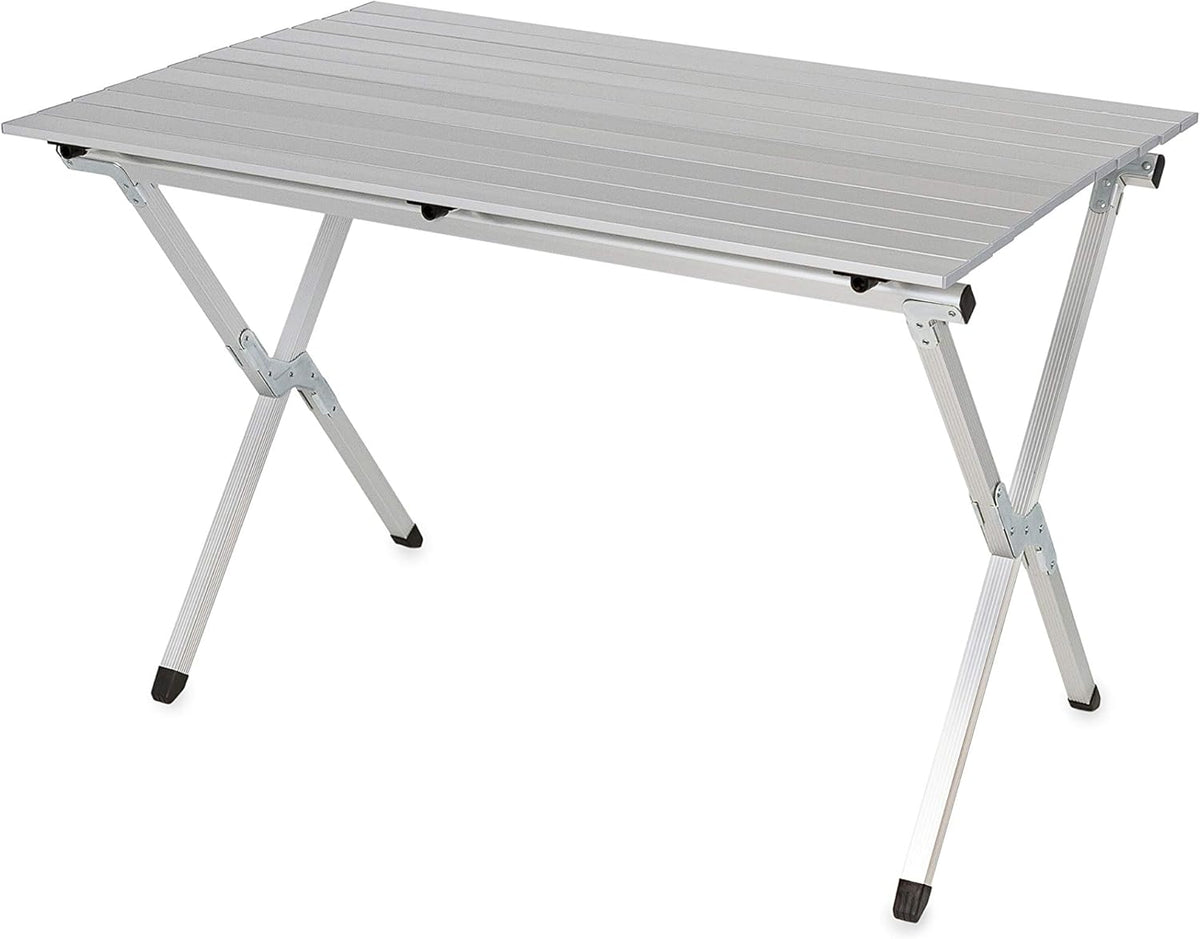 Aluminum Roll-Up Campsite Table with Carrying Bag V88590