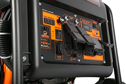 8750-Watt Electric Start Open Frame Inverter Generator with CO Shutdown Sensor P842