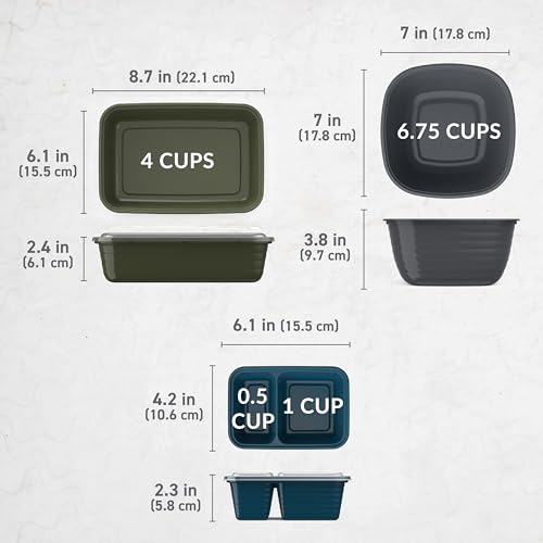 60-Piece Reusable Food Containers Meal Prep Kit A479