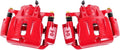 Red Coated Caliper Pair with Hardware Brake Kit I576