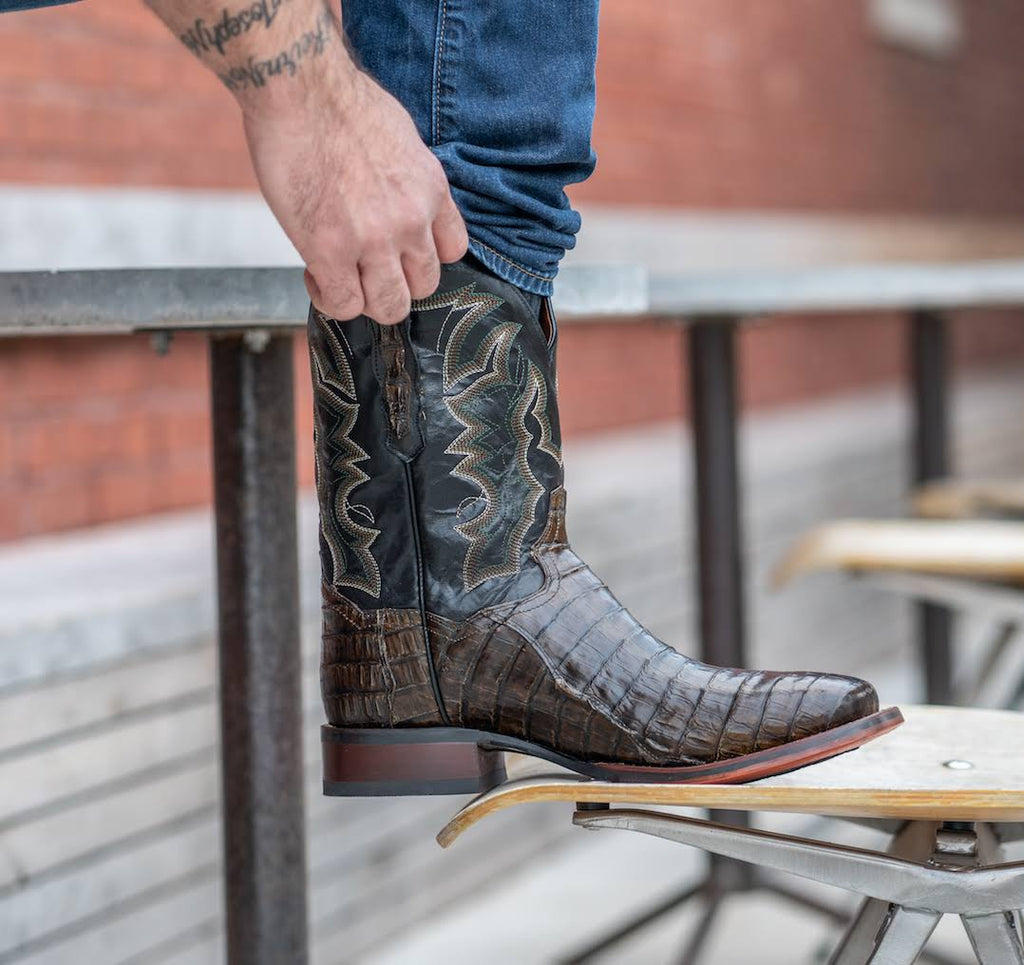 Brown Caiman Boots T51573