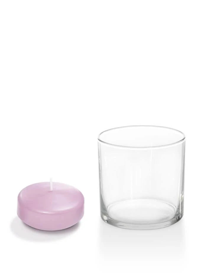Set of 36 Floating Candles & Glass Holder Z765512
