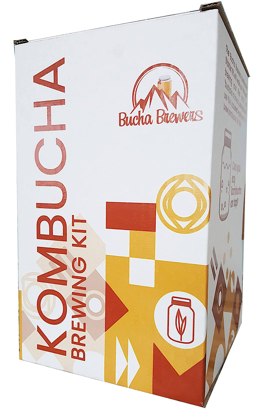 Kombucha Starter Kit with SCOBY, Starter Tea, Organic Sugar, Gallon Glass Jar with Lid T887