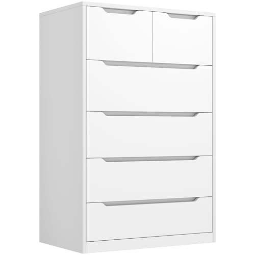 6 Drawer Black Tall Chest of Drawers F426
