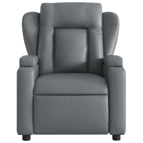 Gray Faux Leather Electric Massage Recliner Chair B991