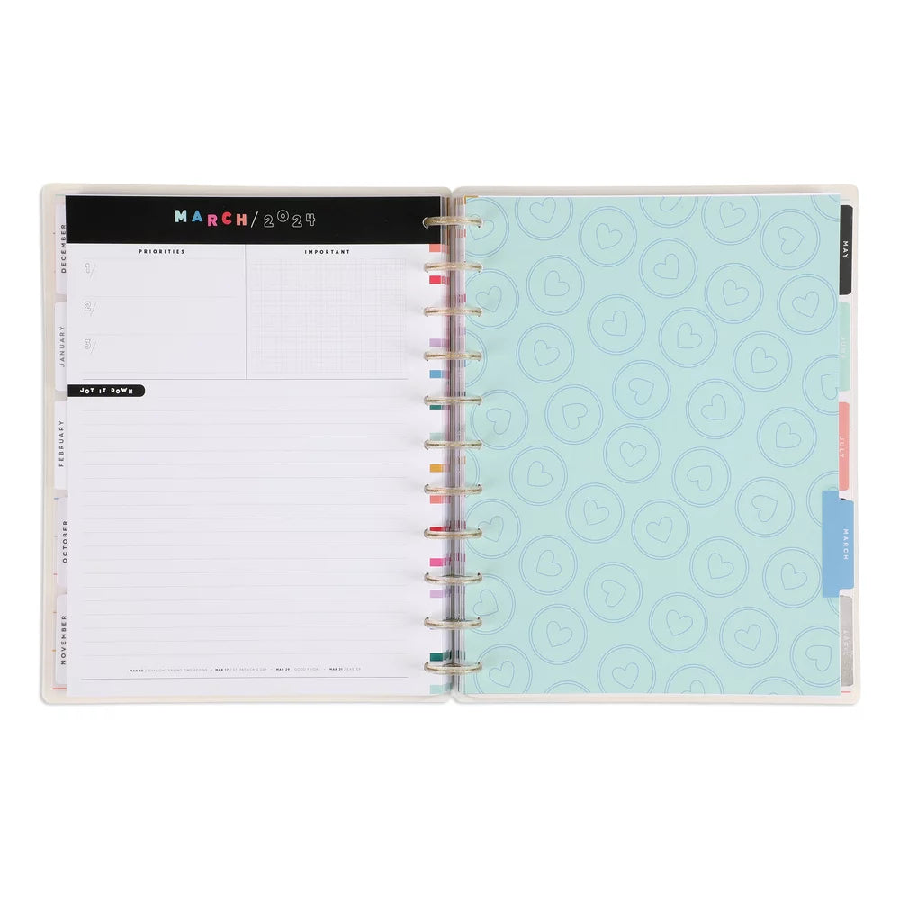 18 Month Planner, July 2023 – Dec 2024, Monthly Layout, Big Sized 8.5” x 11” Z546