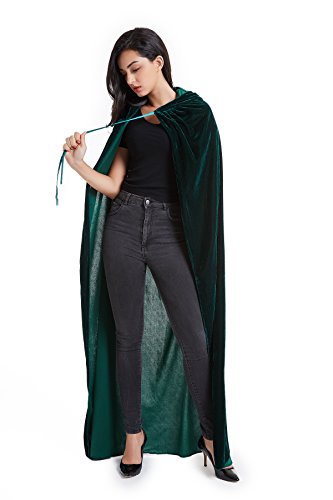 Hooded Velvet Cloak P5934