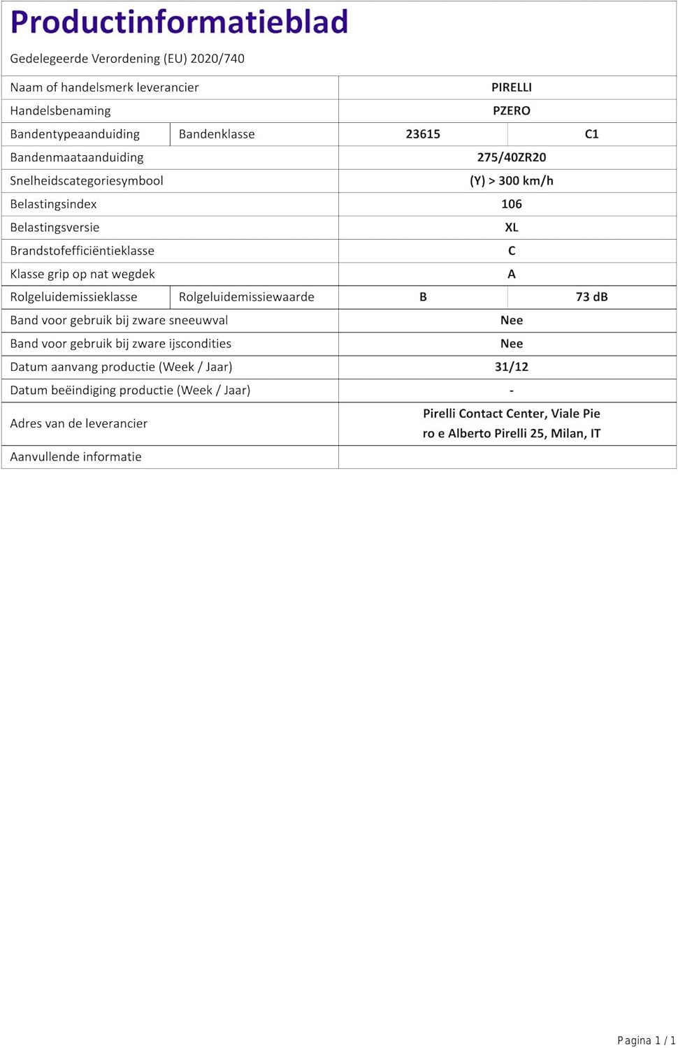 275/40R20 Radial Tire J842