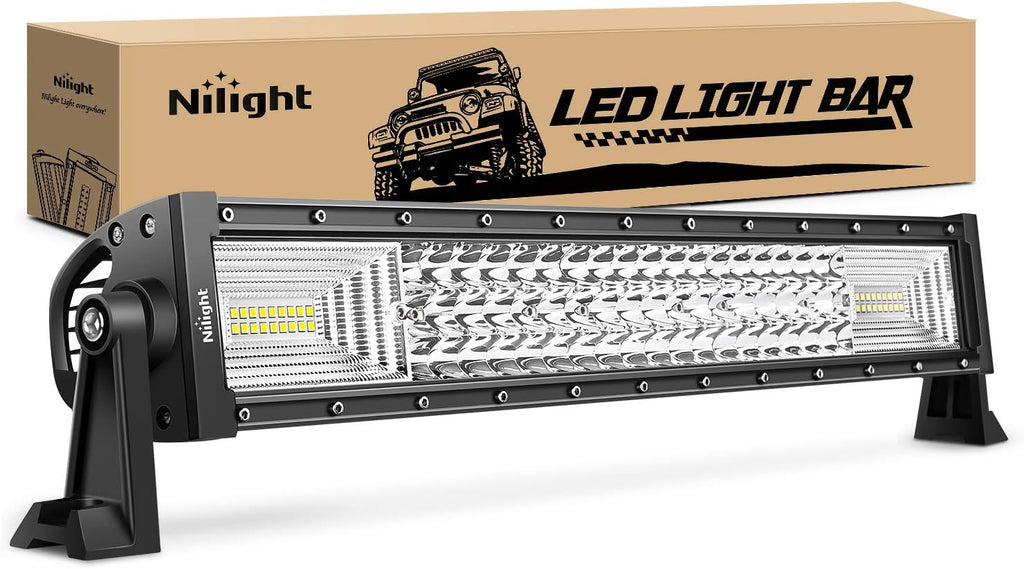 22Inch 270W Triple Row LED Light Bar Flood Spot Combo Beam Driving Lights T18730