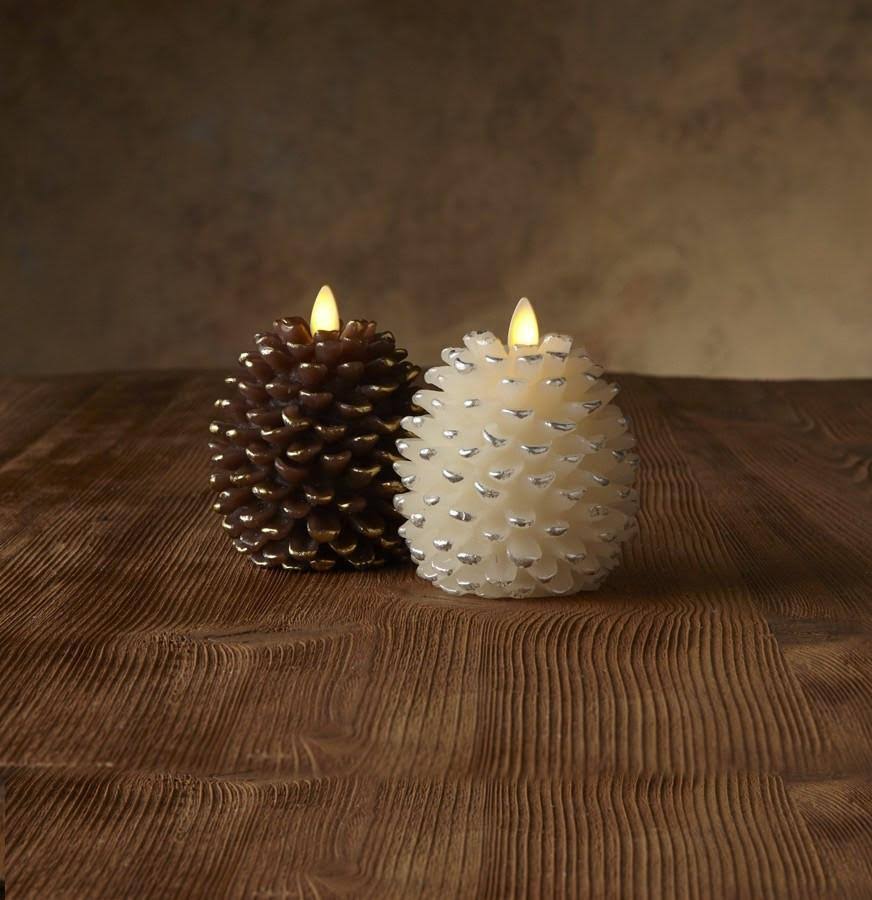Flameless Pine Cone Candle L93687