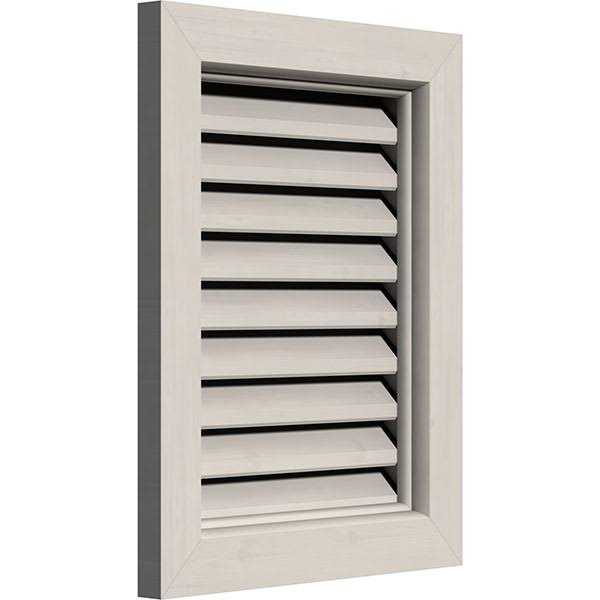 32 inch Vertical Gable Vent, Primed Smooth Western Red Cedar L294