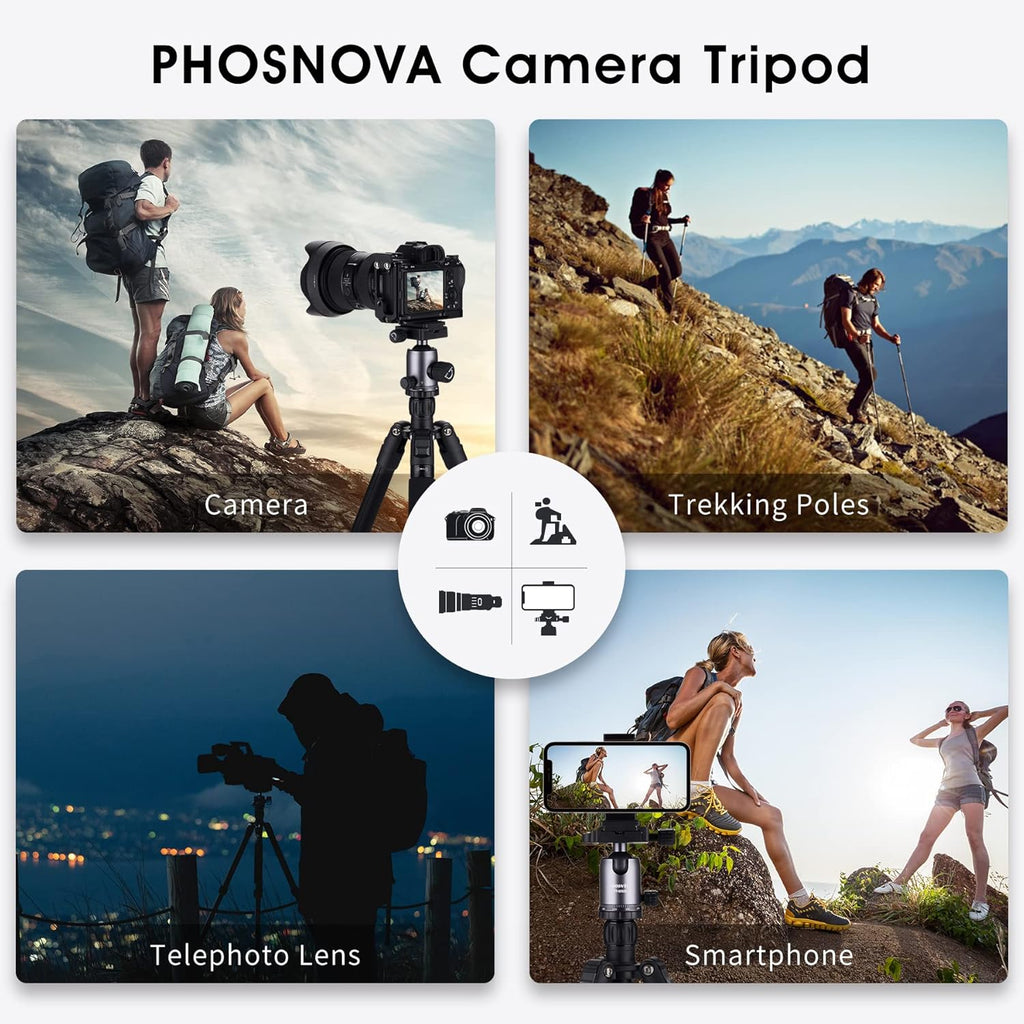 Compact Aluminum Camera Tripod with 360 Degree Ball Head E31261