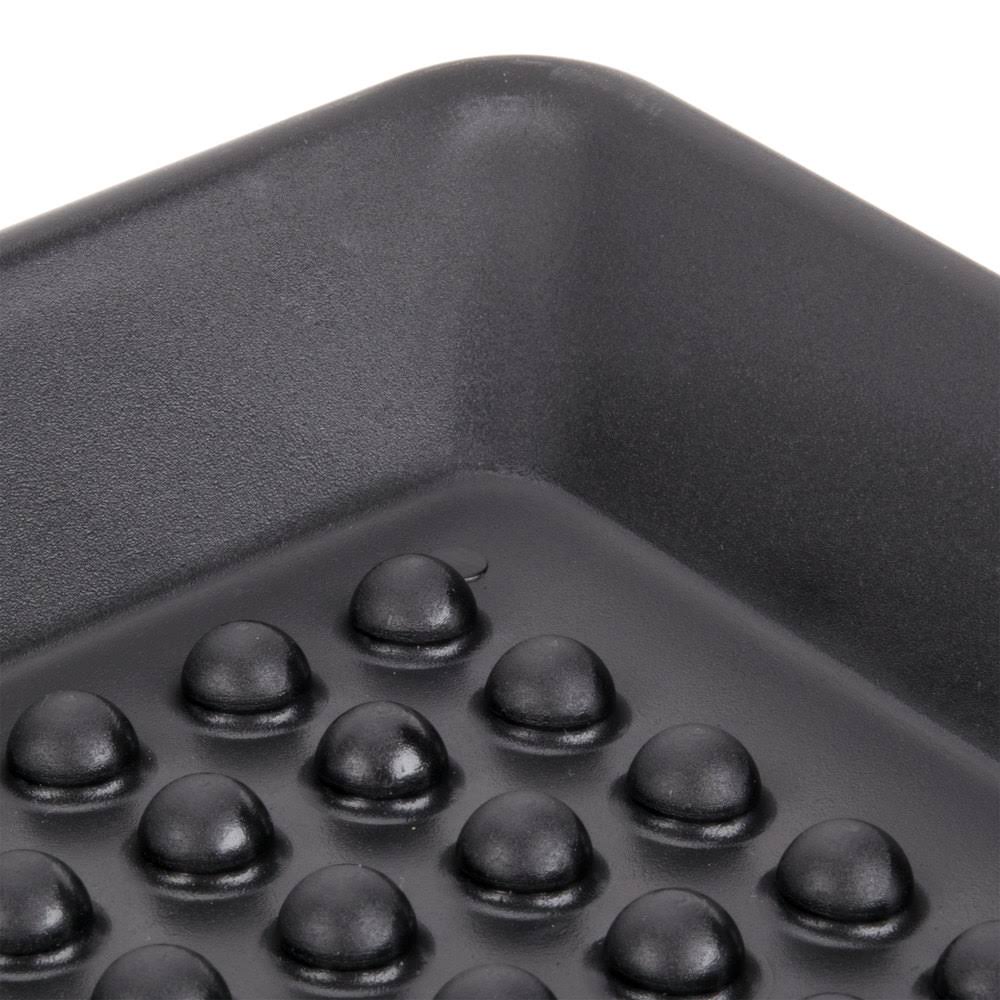Charcoal Polypropylene Pizza Tray - 12/Case N126