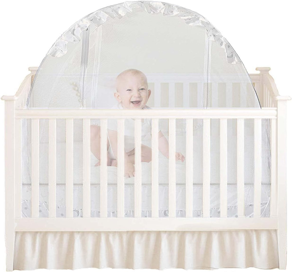 White Mesh Baby Crib Tent H1505