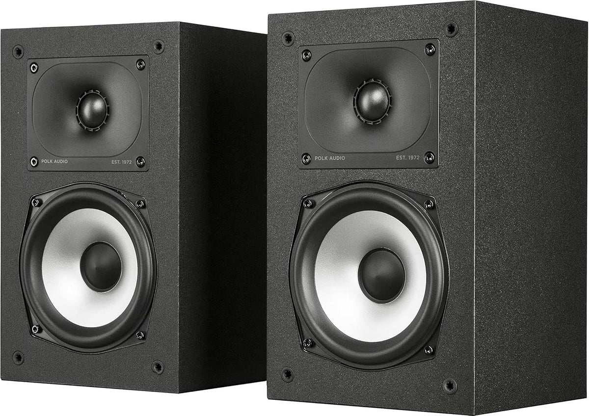 Pair of Midnight Black Bookshelf or Surround Speakers O92091