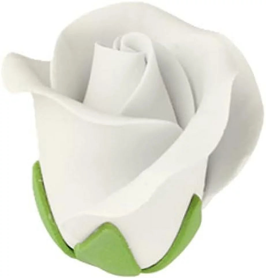 White Edible Gumpaste Flower Set for Cake Decorating L845
