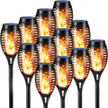 12 Pack Waterproof Solar Flame Lights N180307