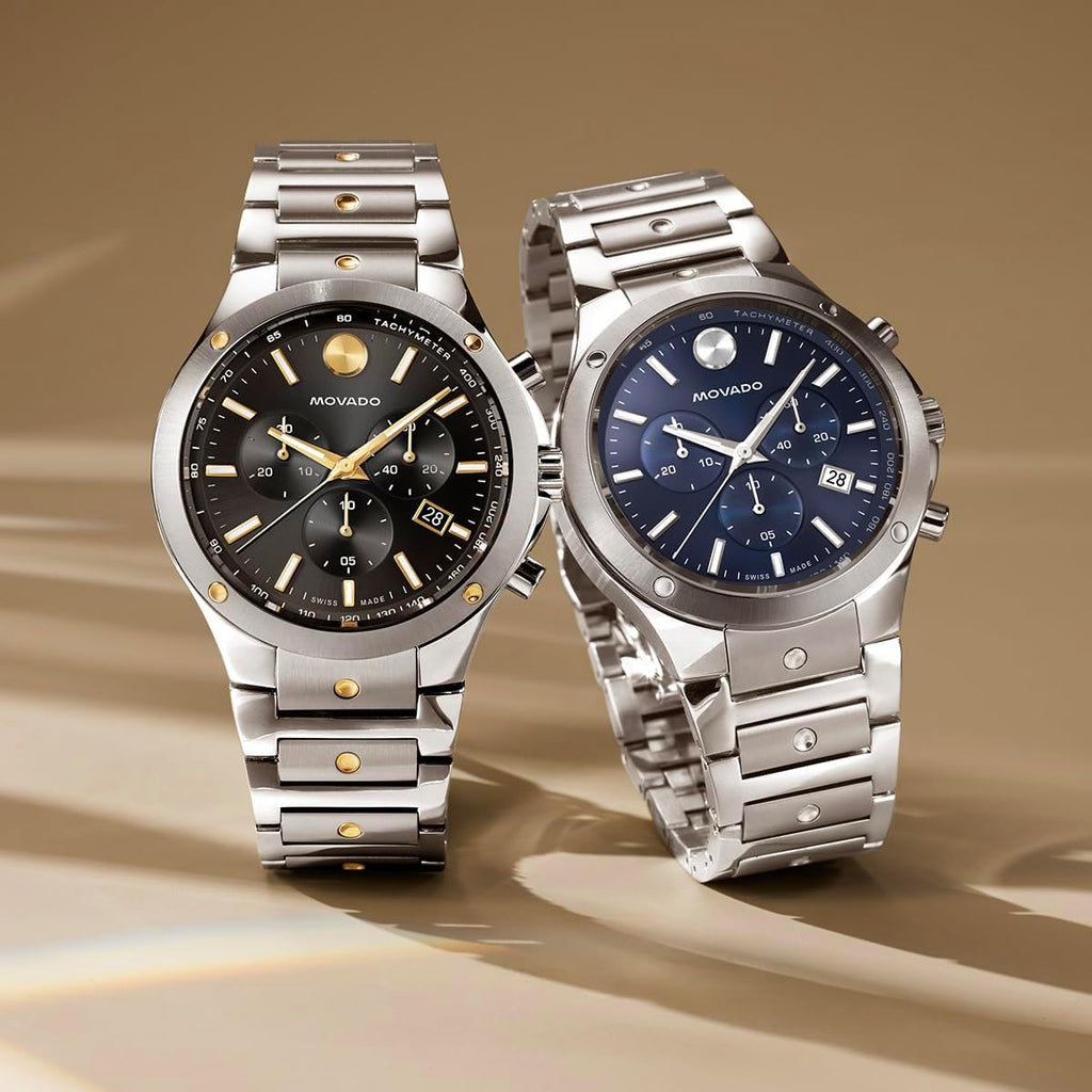 Swiss Quartz Chronograph Stainless Steel Watch T9197