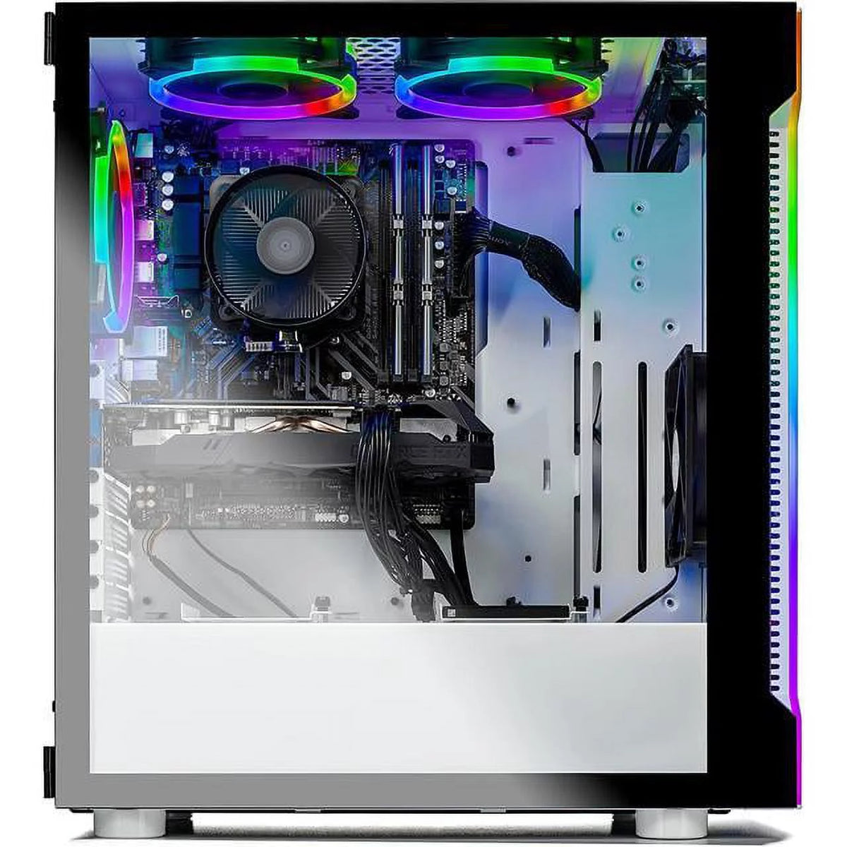 White Gaming Desktop PC - Ryzen 5 3600, RTX 3060 12GB, 1TB SSD, 16GB DDR4 3000, Windows 10 Home 64-bit L4308
