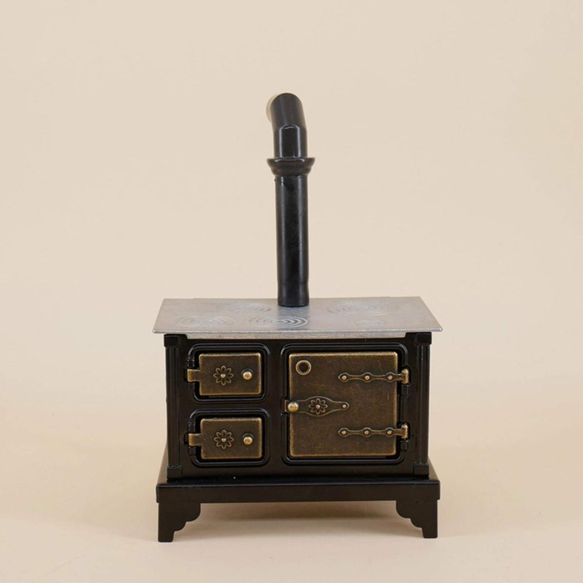 Black Iron Miniature Range Cooker Stove Dollhouse Toy B134110
