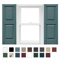 Vinyl Raised Panel Standard Shutter 1 Pair 12 x 35 S127
