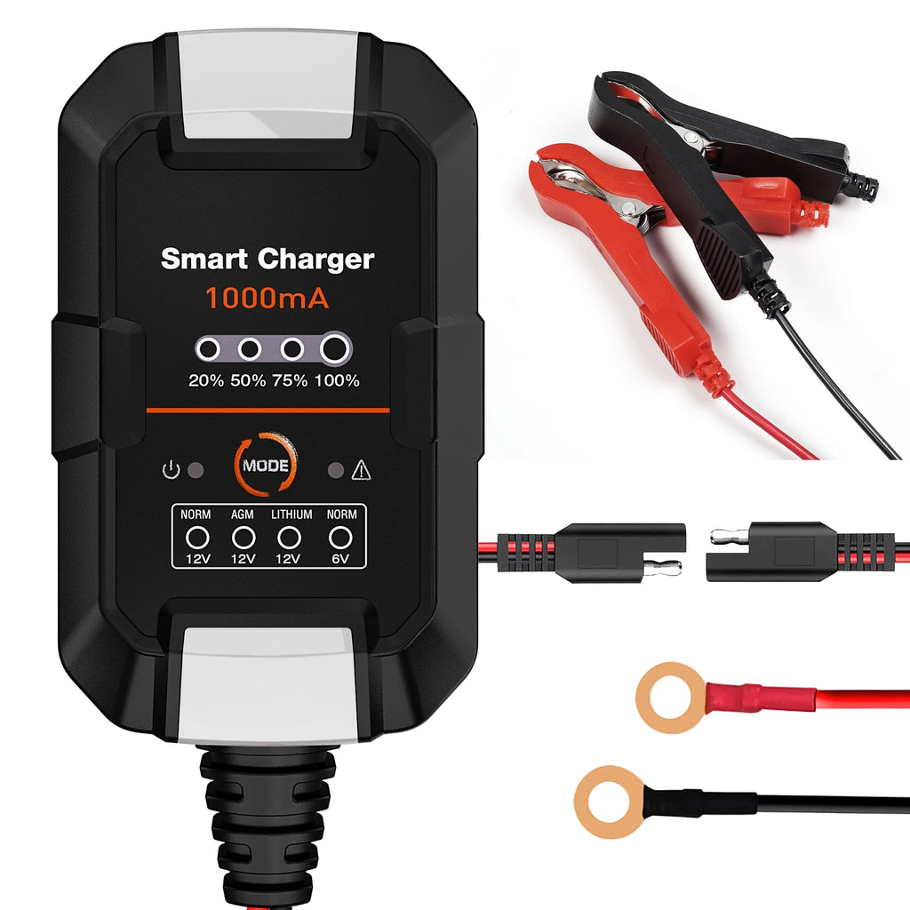 6V/12V 1A Trickle Charger Battery Maintainer Z21750