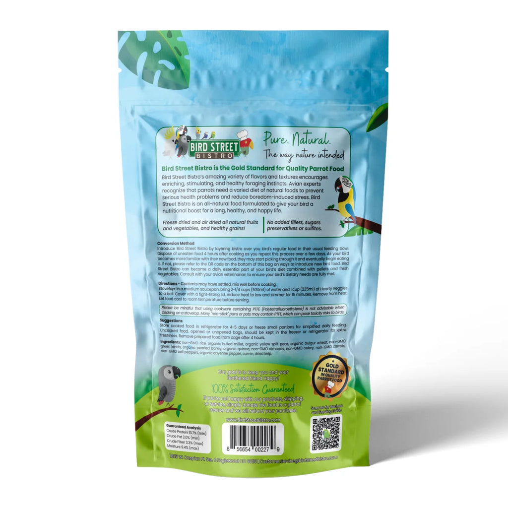 Hearty Veggies Parrot Food Natural Grains W10815