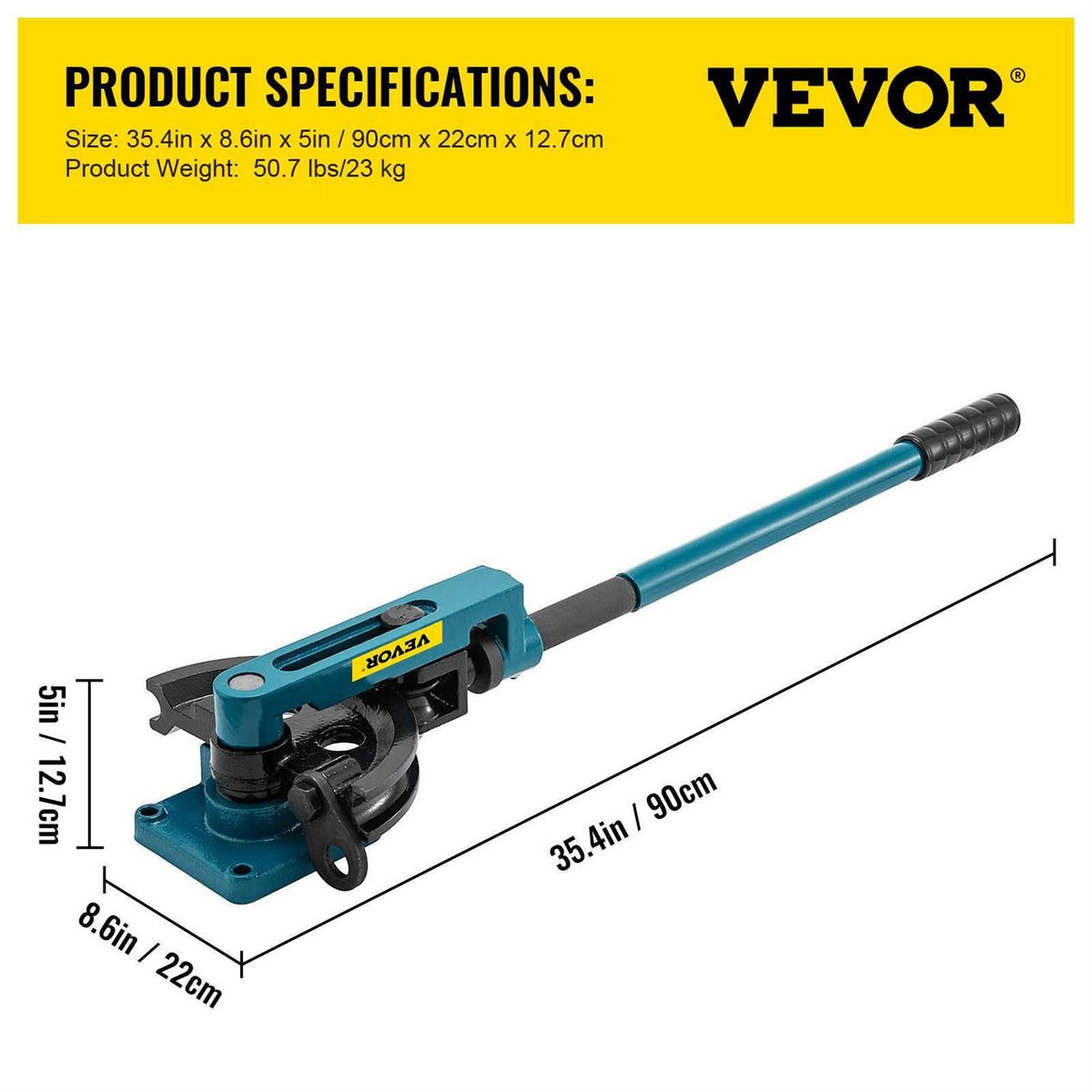 3/8 to 1 Manual Pipe Tube Bender with 7 Dies F438142