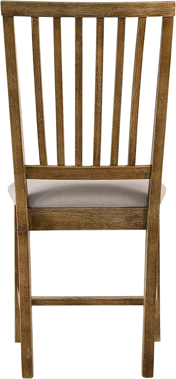 Set of 2 Tan Linen Dining Chair I538
