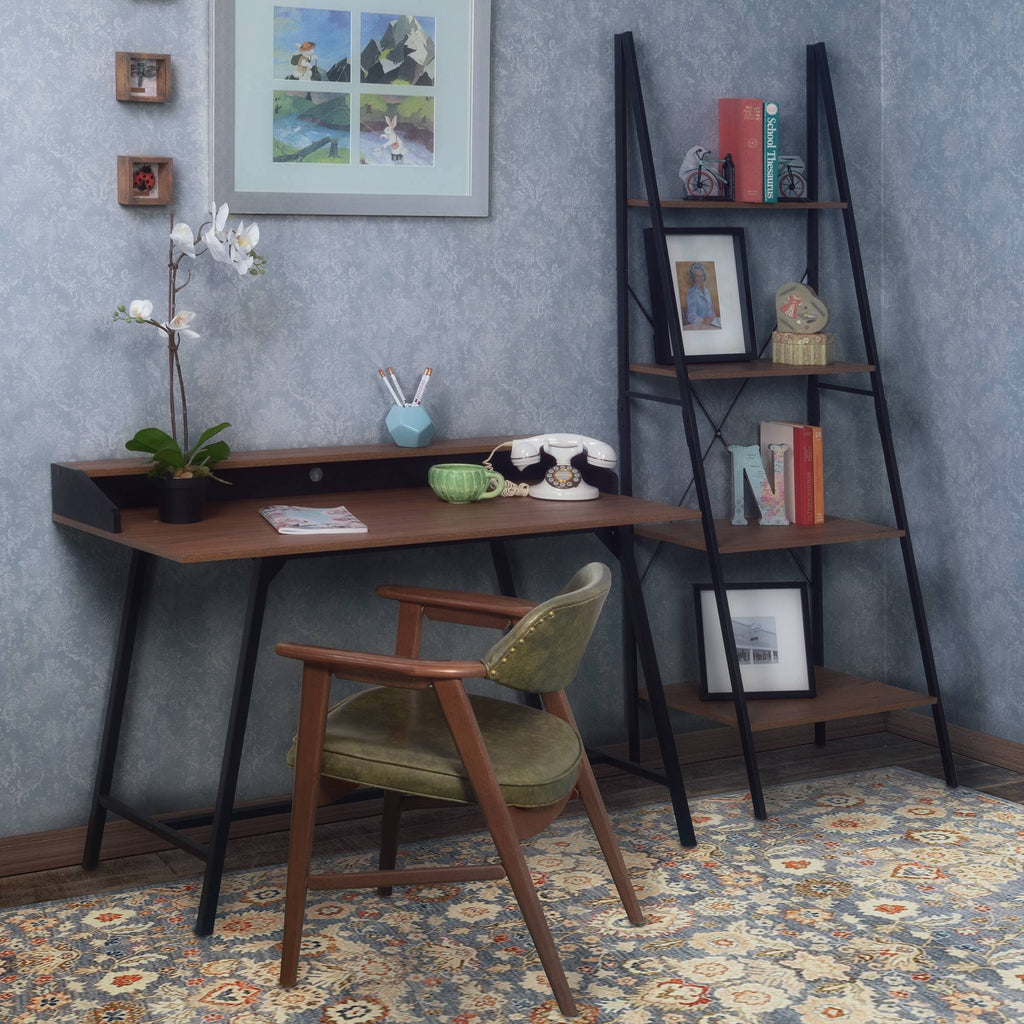 72x22 Ladder Bookcase Urban Walnut W8604
