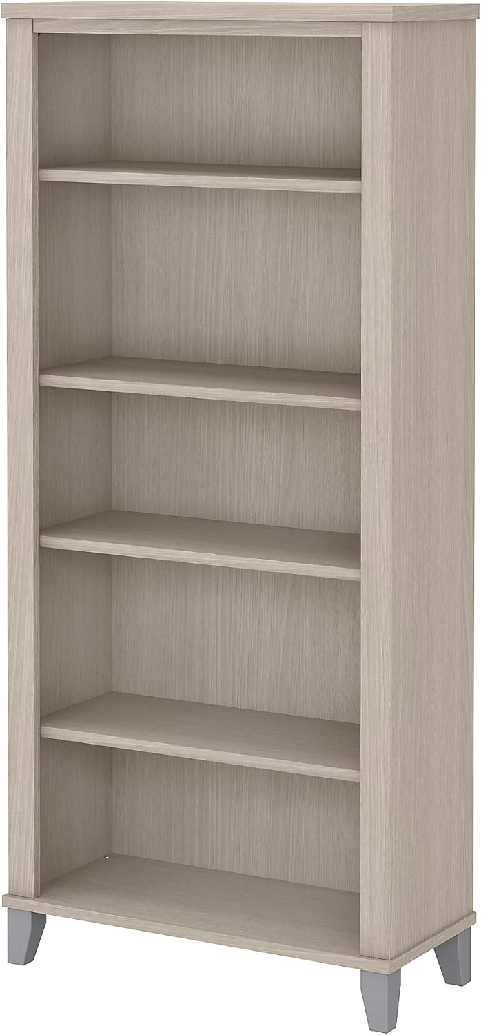 Ash Gray 5 Shelf Bookcase L43576