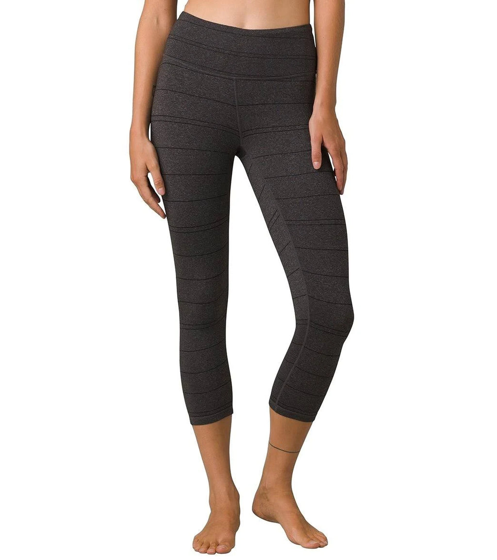 Charcoal Stripe Capri B44088