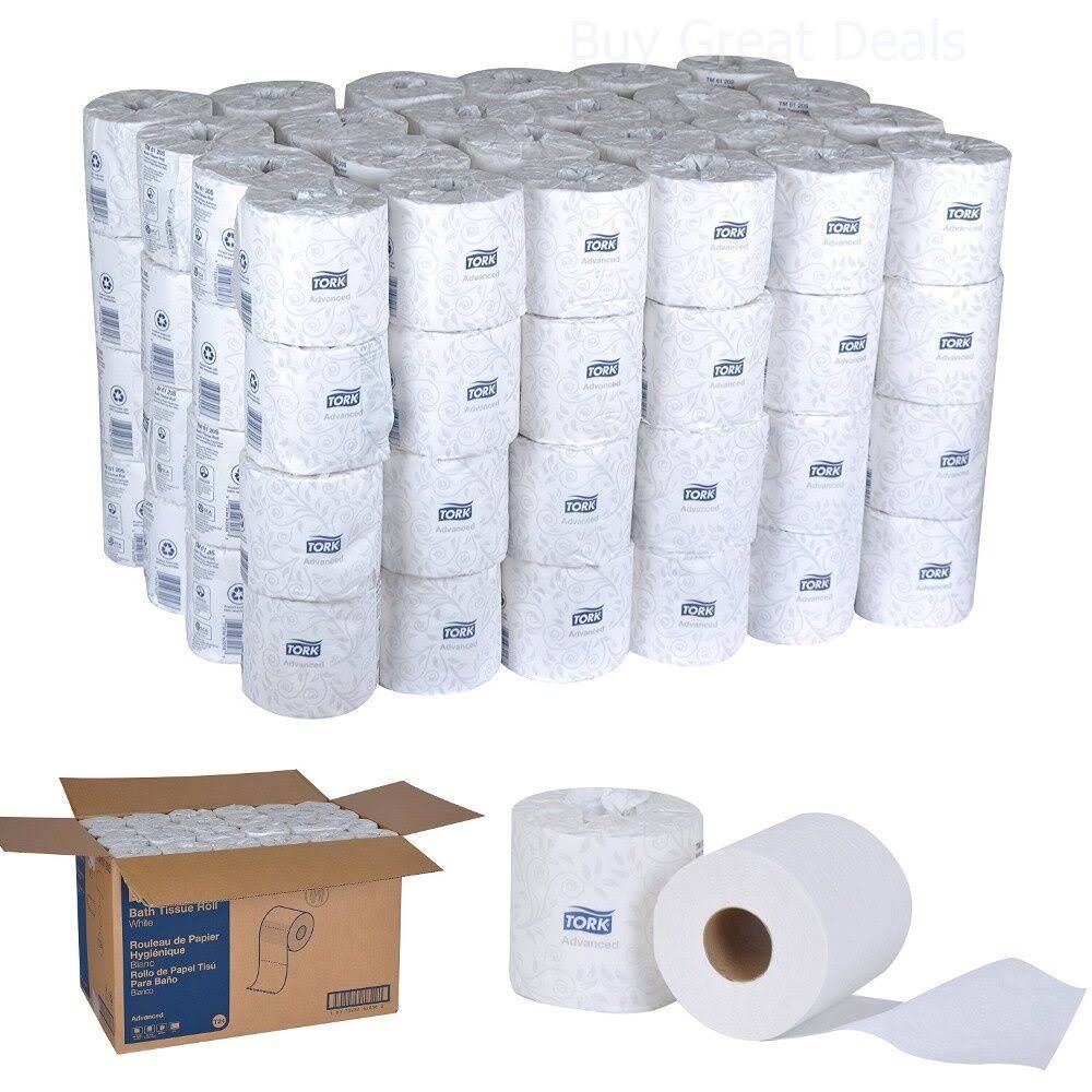 Bath Tissue Roll, 2-Ply, White, 96 Rolls, 500 per Roll K594963